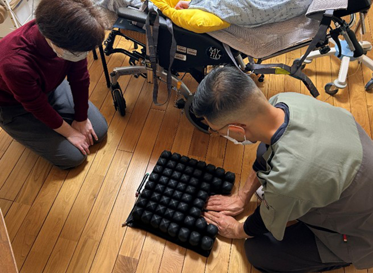 空気調整式クッション（ロホクッション）の空気調整